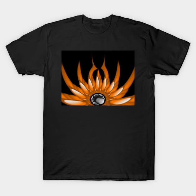 Digital flames of Fire T-Shirt by ikshvaku